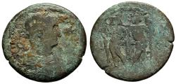 Ancient Coins - Very Rare Trajan Roman Provincial Egypt AE33 Drachm 112-3 AD Dioscuri