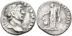 Ancient Coins - VF Trajan 98-117 AD Silver Drachm Bostra Decapolis Arabia Camel Behind