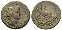 Ancient Coins - Very Rare Domitian 81-96 AD Mallus Cilicia AE23 Tyche Seated Two River-Gods