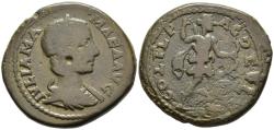 Ancient Coins - Julia Mamaea Augusta 222-235 AD AE26 Deultum Thrace Artemis Drawing Arrow