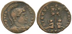 Ancient Coins - Rare Choice gVF Constantine the Great Trier Mint AE19 2 Captives