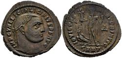 Ancient Coins - Ch VF/F Licinius I 308-324 AD Follis Heraclea Mint Jupiter Victory and Eagle