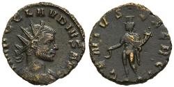 Ancient Coins - VF Claudius II Gothicus Antoninianus Rome 268-9 AD Nice Portrait Genius Exerci