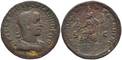 Ancient Coins - Choice gF Philip II AE29 Philippopolis Arabia Roma Holds Philip's Grandparents