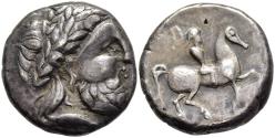 Ancient Coins - Celtic Middle Danube Uncertain Tribe 3rd Century BC Silver Tetradrachm