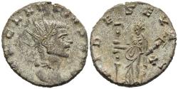 Ancient Coins - EF Claudius II Gothicus Rome 268-9 AD Fides 2 Standards Loyalty of the Army