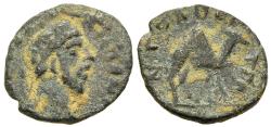 Ancient Coins - Rare aVF Commodus Bostra Arabia AE14 Camel Walking Right