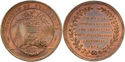 World Coins - France Revolution of 1848 CU Medal French National Guards Visit London
