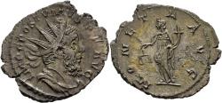 Ancient Coins - VF Gallic-Roman Empire Postumus Antoninianus Treveri Great Portrait Moneta