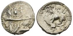 VF Scarce Persian Empire Gebal-Byblos 'Aynel 350-326 BC Silver 1/16 Shekel