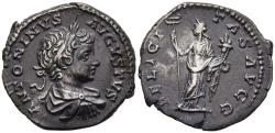 Ancient Coins - Ch gVF Caracalla Silver Denarius Rome 199-200 AD Superb Boy Portrait