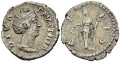 Ancient Coins - Faustina Sr Augusta 138-141 AD Wife of Antoninus Pius Denarius Posthumous Ceres