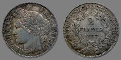 World Coins - FRANCE - III eme Republique - 2 Francs 1887 A - KM.817.1