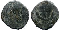 Ancient Coins - Commodus - AE Sestertius - TEMPOR FELIC P M TR P XV IMP VIII COS VI - RIC.566