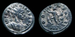 Ancient Coins - Aurelian Silvered Æ Aurelianus ORIENS AVG - Ticinum