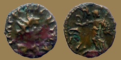 Ancient Coins - Imitation - time of Tetricus and Claudius II - AE4 - VICTORIA on reverse