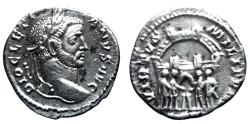 Ancient Coins - Diocletian - AR Argenteus - VIRTVS MILITVM - Rome - RIC. 14a
