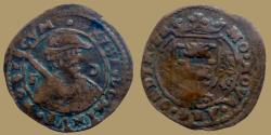 World Coins - Netherlands - Friesland Duchy. Cu Oord (2 Duit)  - ND (1607) - KM. 26 - nice for type