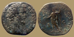 Ancient Coins - SEPTIMIUS SEVERUS - AE SESTERTIUS - VIRT AVG TRP II COS II PP - Rome - RIC 673c