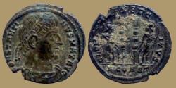 Ancient Coins - Constantine I - AE reduced follis - GLORIA EXERCITVS - Arles- RIC.364 s