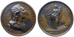 World Coins - FRANCE - Louis XVI - AE Medal - Peace with England 1783 - RARE