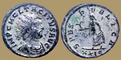 Ancient Coins - TACITUS - silvered aurelianus - SPES PVBLICA - Rome mint