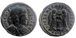 Ancient Coins - Crispus - Ae nummus - VICT LAETAE PRINC PERP - Siscia - RIC. 97 R3