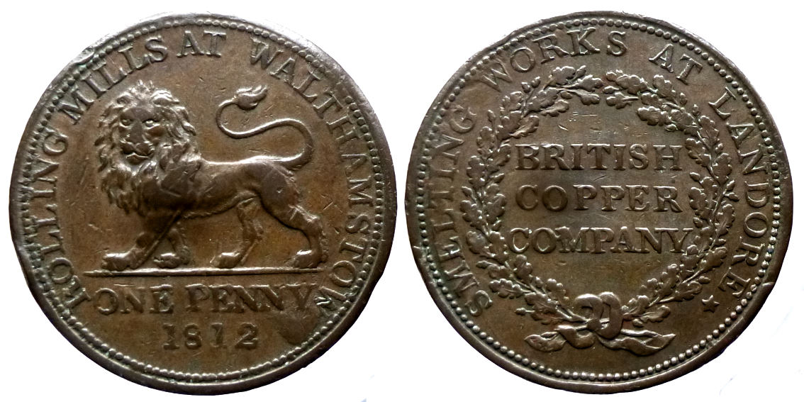 Great Britain, Essex - Walthamstow - British Copper Company. Æ