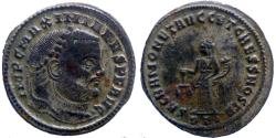 Ancient Coins - Maximianus - AE Follis - SACRA MONET AVGG ET CAESS NOSTR - Ticinum - RIC.45b