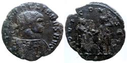Ancient Coins - Aurelian - AE Aurelianus - Scene on cuirass - IOVI CONSER - Serdica - Ric.260 v - Rare