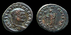 Ancient Coins - Constantius I Chlorus - AE Follis - FELIX ADVENT AVGG NN - Carthage
