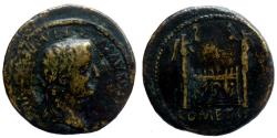 Ancient Coins - Tiberius - Brass dupondius - ROM ET AVG - Lyon - RIC.245 - Rare