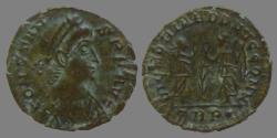 Ancient Coins - Constans AVG -AE Reduced follis - VICTORIAE DD AVGG Q NN - Trier - RIC VIII, 210