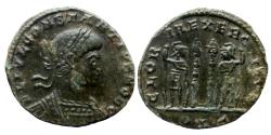 Ancient Coins - Constantius II Caes - Nummus - GLORIA EXERCITVS - Lyon - RIC.240 R2