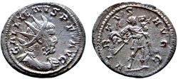 Ancient Coins - Gallienus - AR Antoniniaus - VIRTVS AVG - Trier - RIC.58
