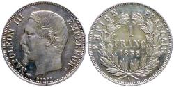 World Coins - Napoleon III - 1 Franc 1858 A = Paris