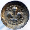 World Coins - Strasbourg "Pfennig au Lys" 14° century