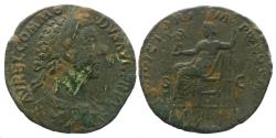 Ancient Coins - COMMODUS - AE Sestertius -IOVI VICTORI - RIC.291
