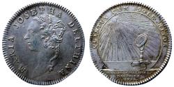 World Coins - France - Ar jeton - Dauphiné - Maria Josepha de Saxe - 1754 - Fe.11218