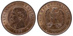 World Coins - Napoleon III - 2 centimes 1855 BB - Highgrade
