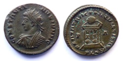 Ancient Coins - Constantine II - AE reduced follis - BEATA TRANQVILLITAS - London mint