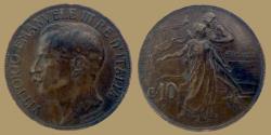 World Coins - Italy - 10 centesimi 1911 - KM.51