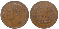 World Coins - Sarawak - James Brooke. Rajah (1841-1868). Cu Cent 1863