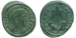 Ancient Coins - Constantine I - Ae Nummus - VIRTVS EXERCIT - Ticinum - RIC. 114