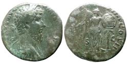 Ancient Coins - LUCIUS VERUS - AE Sestertius - TR POT VI COS II - Victory - RIC.1456