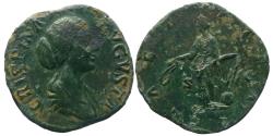 Ancient Coins - CRISPINA - AE Sestertius - LAETITIA - RIC.669