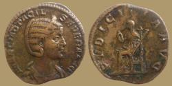 Ancient Coins - OTACILIA SEVERA - AE Sestertius - PVDICITIA AVG - RIC.209a - Portrait !!!