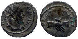 Ancient Coins - Marius - Billon Antoninianus - CONCORD MILIT - RIC.7 - silvering