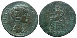 Ancient Coins - Julia Domna - AE sestertius - VESTA - RIC.867 - Local mint
