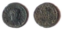Ancient Coins - Crispus Reduced Follis BEATA TRANQVILLITAS Lyon